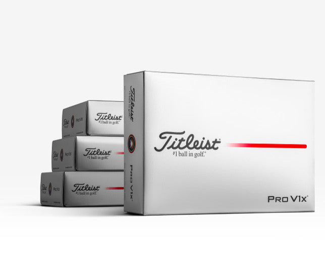 2025 Titleist® Pro V1x® - Buy 3 DZ Get 1 DZ Free - Custom Text Imprint