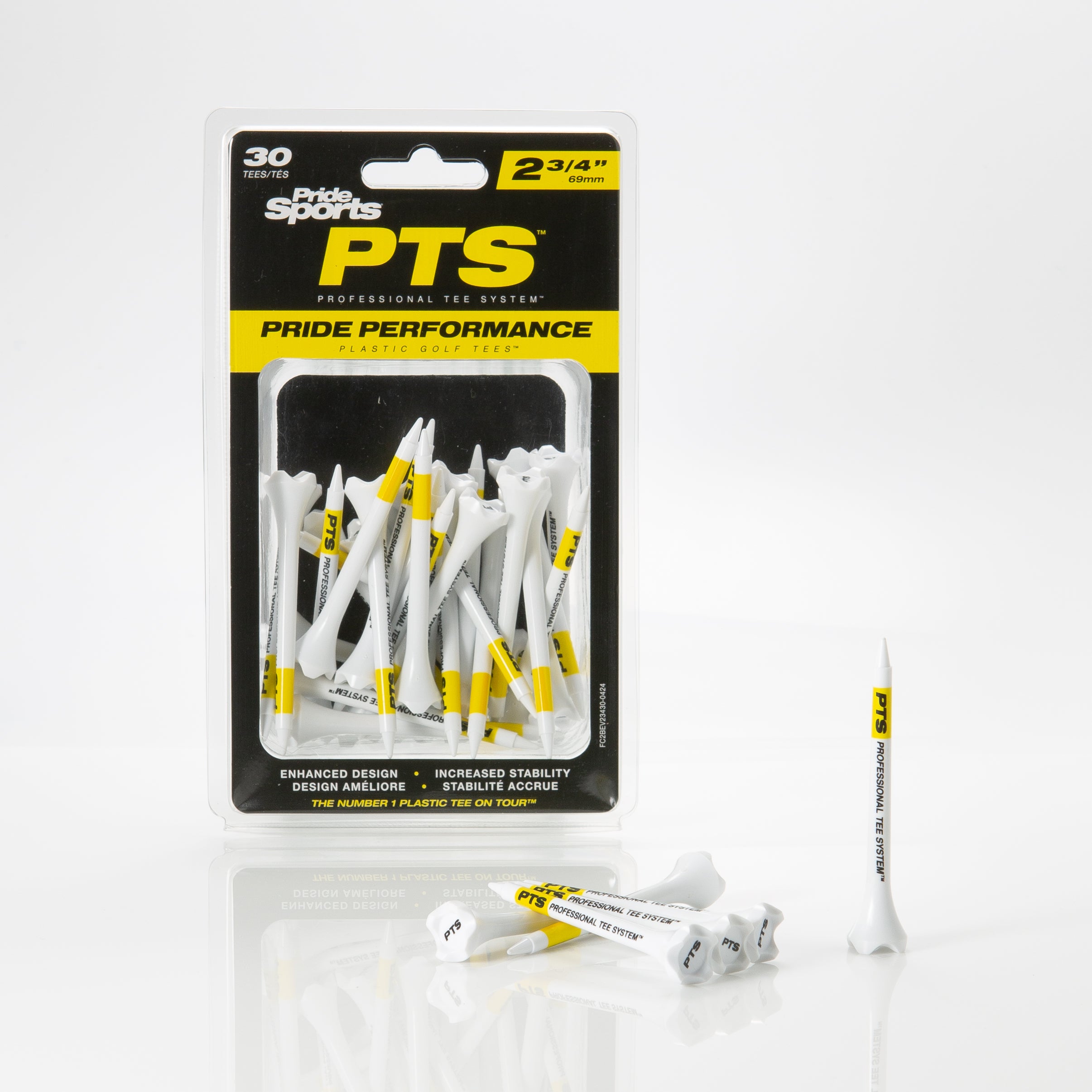 2 3/4" Professional Tee System® (PTS) Pride Performance® Plastic Tees - 30ct