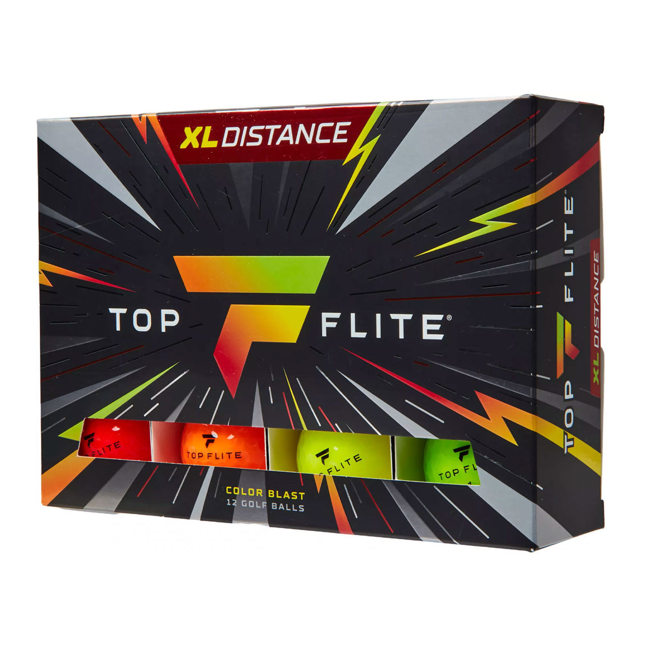 Top Flite XL Distance Golf Balls - Yellow - Plain